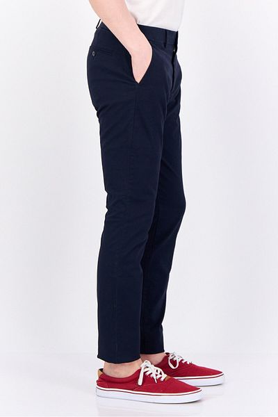 GAP Men Skinny Fit Plain Chino Pants, Dark Navy
