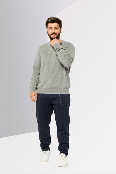 Harmont & Blaine Men Regular Fit Solid Sweatpants, Navy