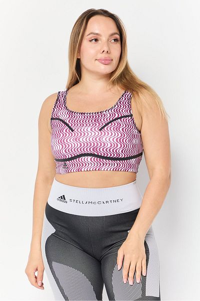 adidas Women Brand Logo Padded Training Sports Bra, Multicolor