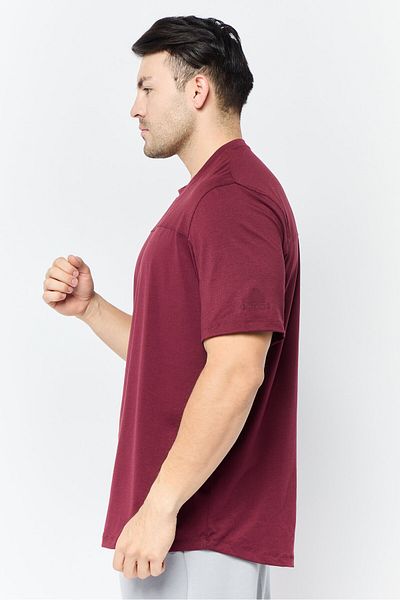adidas Men Sportswear Fit Short Sleeves Training T-shirt, Burgundy
