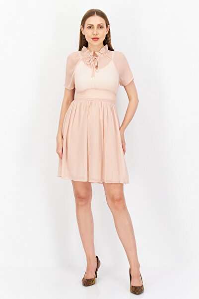 NA-KD Women Plain Mini Dress, Pink