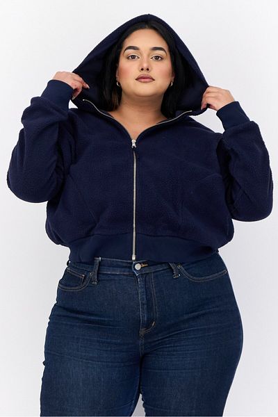 Esprit Women Textured Softshell Jacket, Navy