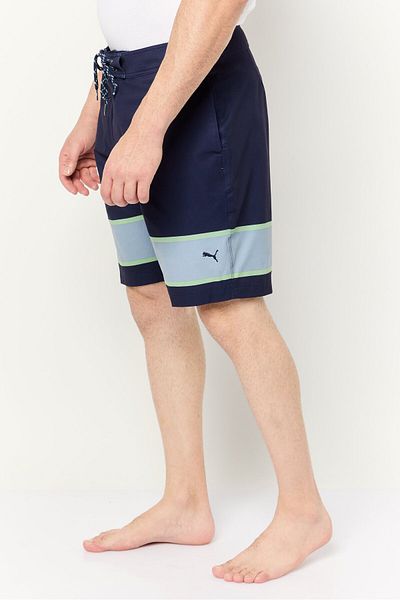 Puma Men Drawstring Embroidered Logo Board Shorts Swimwear, Multicolor