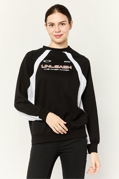 Don't Call Me Jennyfer Women Crew Neck Graphic Print Long Sleeve Sweatshirt, Multicolor