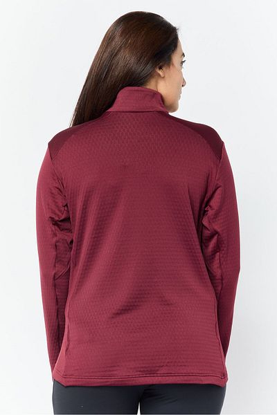 adidas Women Sportswear Fit Long Sleeves Running Sweatshirt, Maroon