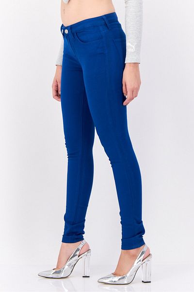 Tommy Hilfiger Women Regular Fit Plain Stretchable Jeans, Royal Blue