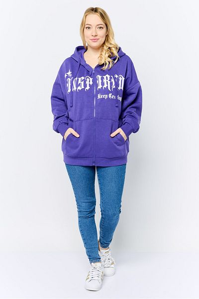 Don't Call Me Jennyfer Women Graphic Long Sleeves Hoodie, Purple