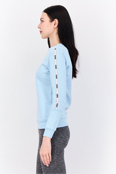 Puma Women Sportswear Fit Long Sleeves Outdoor Sweatshirt, Sky Blue