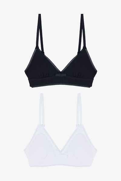 Penti My First Bra Basic Rib 2-teiliger mehrfarbiger BH