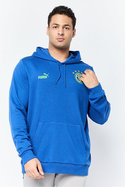 Puma Men Sportswear Fit Long Sleeve Outdoor Hoodie, Blue