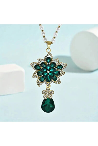 byozanyılmaz Pearl and Stone Long Necklace
