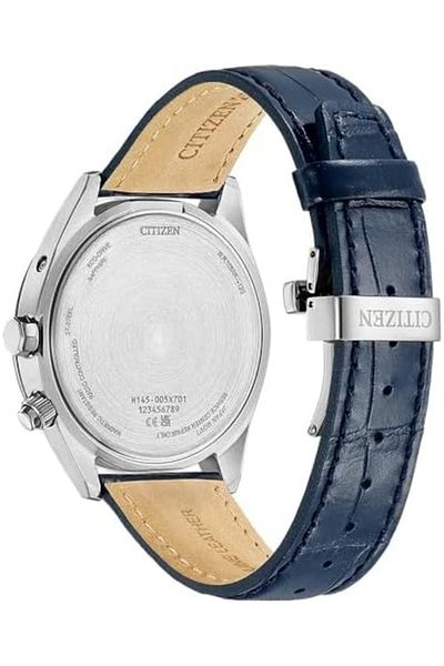 Citizen Eco-Drive CB0270-10A Radio-Controlled Men's Watch White Dial, Black Leather Strap, 43mm