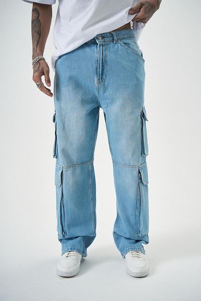 Respire Washed Cargo Baggy Παντελόνι