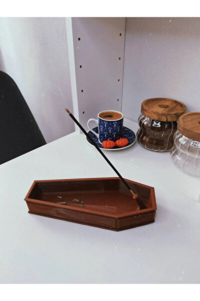 Genel Markalar Tabut Şeklinde Tütsülük - 1 Adet Tütsü Hediye - Tütsülük - İnc...