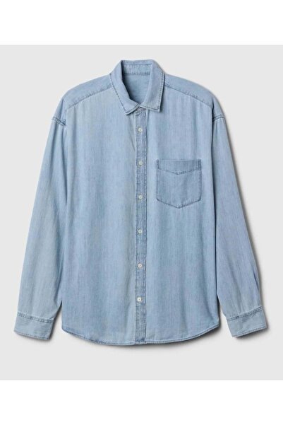 GAP Denim Big Shirt 589582-589790 Men's Denim Shirt Blue