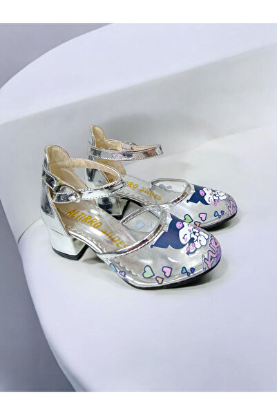 PATİK BEBE Girl's Kuromi Transparent Figured Heeled Shoes