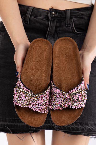 pien Stylish Daily Full Orthopedic Slippers with Single Buckle