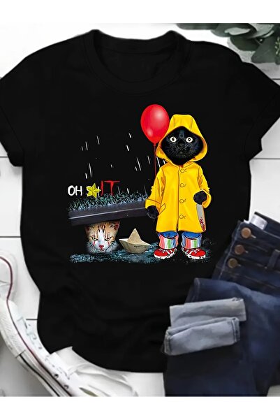 LAND MODA Κομψό γυναικείο μπλουζάκι με στάμπα κινουμένων σχεδίων - Casual στρ...