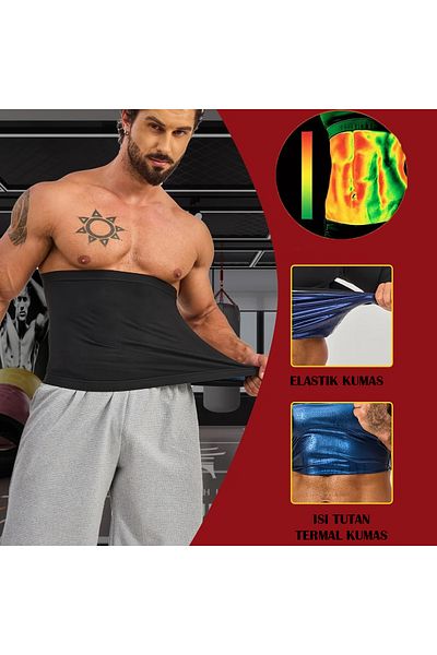 SAUNA SUIT Waist Trimmer, Abdominal Trainer, Body Waist Trainer, Sweating Exercise Body Sauna Thermal Belt