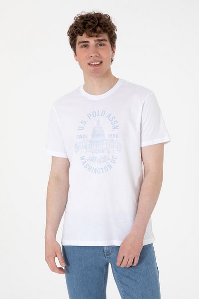 U.S. Polo Assn. Ανδρικό μπλουζάκι με κανονική εφαρμογή Crew λαιμόκοψη 50299545-vr013