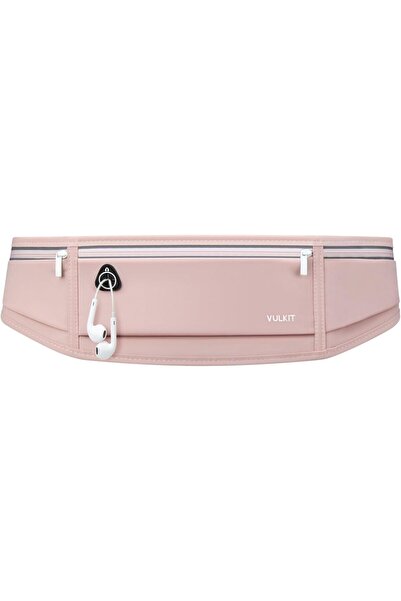 VULKIT Su Geçirmez Spor Koşu Bel Çantası Telefon Cüzdan Kulaklık Girişli Ayarlanabilir Kemer