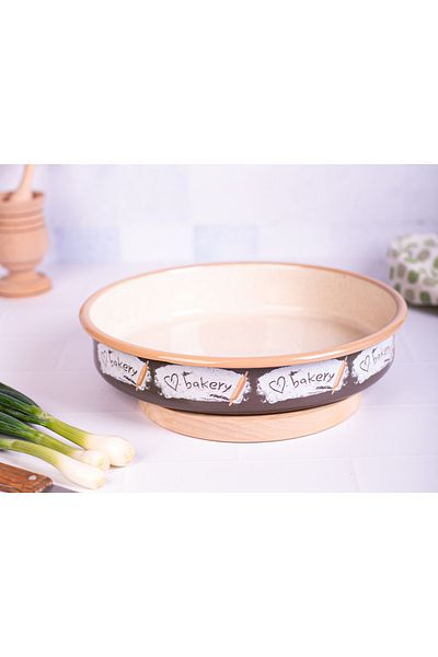Metalac Tava rotunda 3.44l Bakery Metalac, email, 28cm, 3.44l
