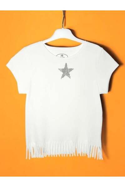 Zekids Κοριτσίστικο μπλουζάκι από βαμβακερό πέτρινο αστέρι