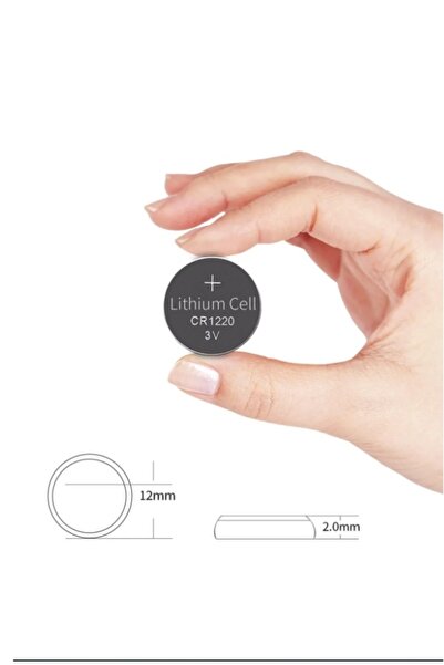 POLOTECH OTOMOBİL ARABA ANAHTAR PİLİ Cr1220 Düğme Pil Cr 1220 3v Lityum Br1220 Dl1220 Ecr1220 Lm1220 TEK ADET