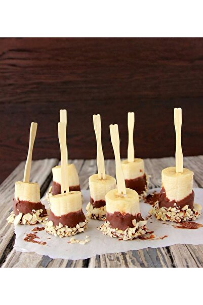 Kraft Çatallı Bambu Kürdan 9cm -100 Adet