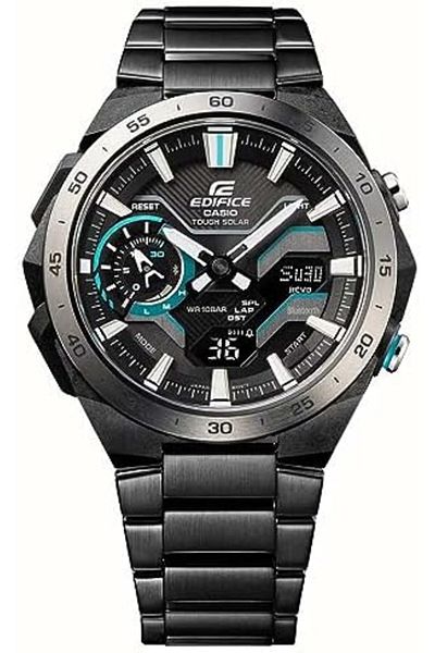 Casio Edifice Windflow ECB-2200DD-1AEF Bluetooth Solar Men's Watch Black Dial, Stainless Steel