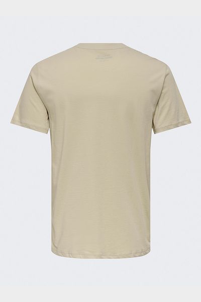 Only & Sons Onsmax Life Ss Stitch Tee Noos Ανδρικό κίτρινο μπλουζάκι - 22025208