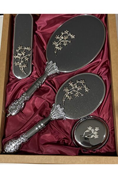 Muensu Σετ χτένας και καθρέφτη νυφικής πολλαπλής χρήσης, Σετ καθρέφτη, Νυφικό...