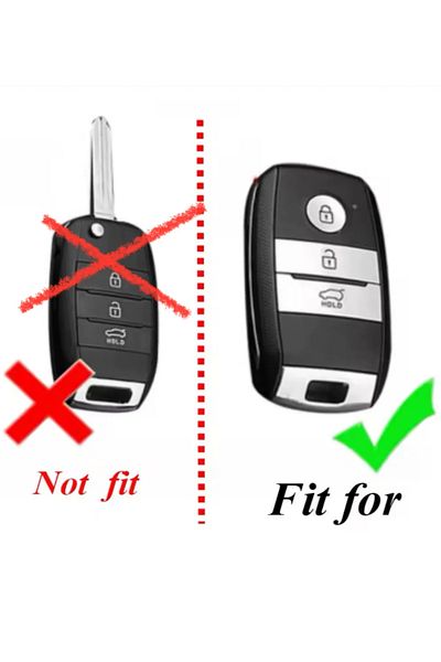 emii auto spare parts For Kia Keyless Go Rio Ceed Sportage Sorento Soul Stonic Key Case Cover Silicone Black