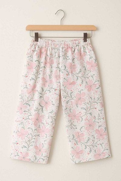gigigiyim Floral Patterned Casual Women's Capri