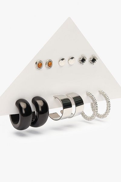 Penti Gold Colored Zen Earring Set