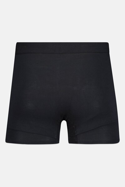 Tommy John Men 2 Pieces 9 Inseam Plain Boxer Briefs, Black/White