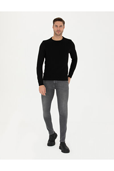 Pierre Cardin Gri Slim Fit Jean Pantolon 50278201-VR024