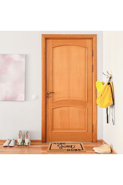 Relaxdays Entrance mat ''Home sweet home'', coconut fiber, brown/black, 2 x 60 x 40 cm