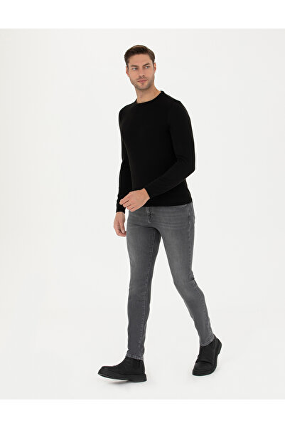 Pierre Cardin Gri Slim Fit Jean Pantolon 50278201-VR024