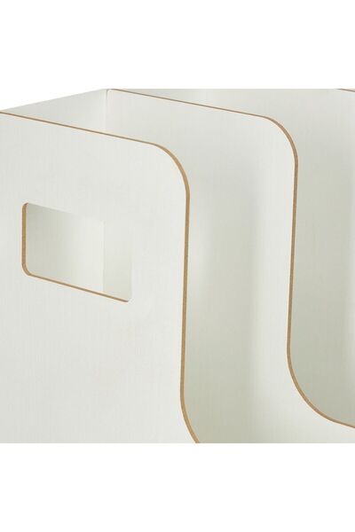 Relaxdays Organizator de birou, din MDF, 27 x 24 x 31,5 cm, alb