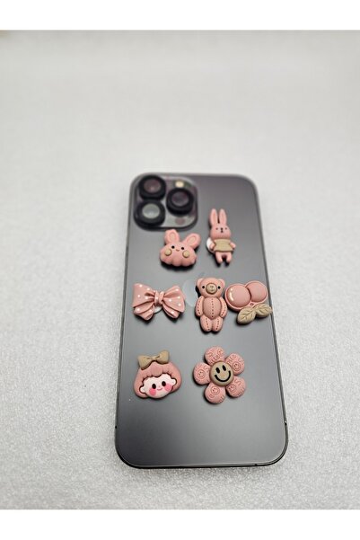 Meyra Accessories ملصق ثلاثي الأبعاد على شكل شخصية سانريو مكون من 7 قطع من ملصقات زينة الهاتف اللاصقة من القطيفة