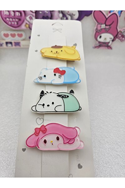 Meyra Accessories Σετ με 4 κούμπες με φιγούρες Sanrio