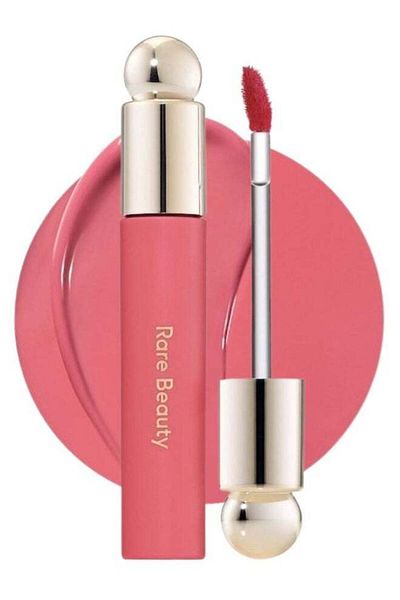 Rare Beauty by Selena Gomez Soft Pinch Tinted Lip Oil Stain - Happy (Cool Pink, 3ml) - Hydrating, Li