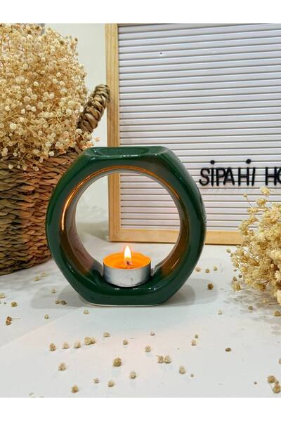 HomeSipahi Yüzük tasarım Seramik Buhurdanlık ( 1 Adet tealight mum ve tek kul...
