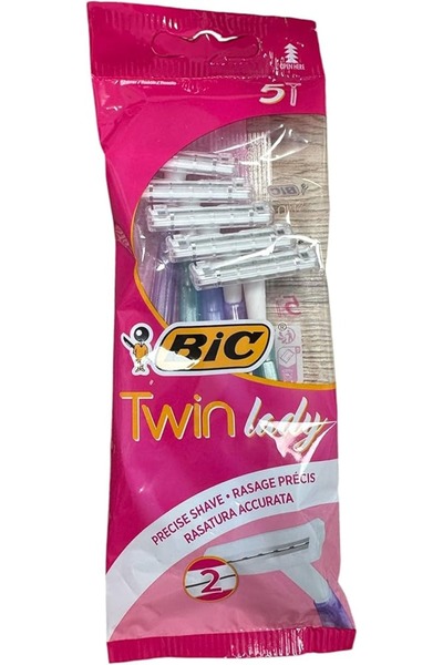 Bic ماكينة حلاقة ليدي شافير توين (5 1) للاستخدام مرة واحدة