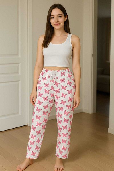 gigigiyim Self Patterned Large Size Women's Pajama Bottoms