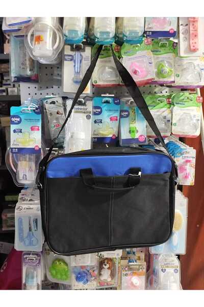 Snopy Notebook Bag Blue-Black 31X43 cm