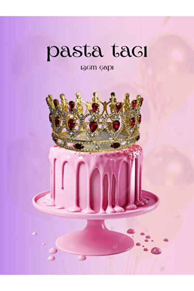 Eva Takı Store Pasta Tacı Doğum Günü Tacı Kraliçe Kral Tacı Brithday Tacı Kın...