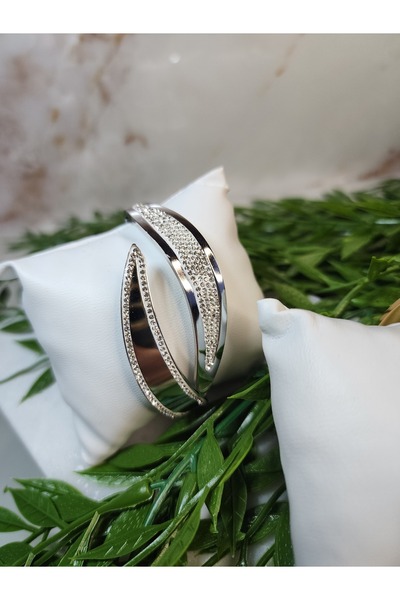 ALLEGRİA SU DALGASI SİLVER ÇELİK KELEPÇE BİLEKLİK