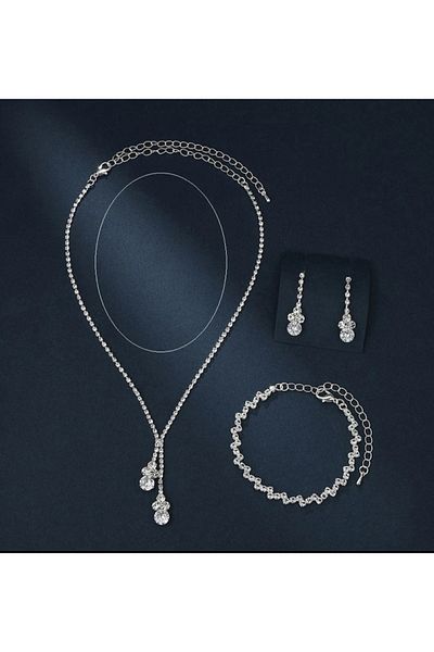 Mihra Aksesuar Set of Three - Necklace, Earrings and Bracelet